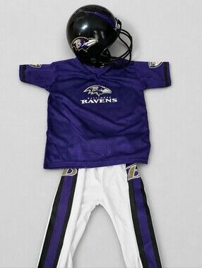 Baltimore Ravens Franklin Youth Football Uniform Helmet, Jersey, Pants  M (7-9)